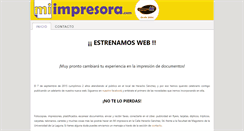 Desktop Screenshot of miimpresora.com
