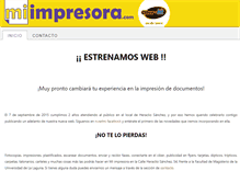 Tablet Screenshot of miimpresora.com